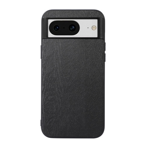 Google Pixel 8 Wood Texture PU Phone Case - Black