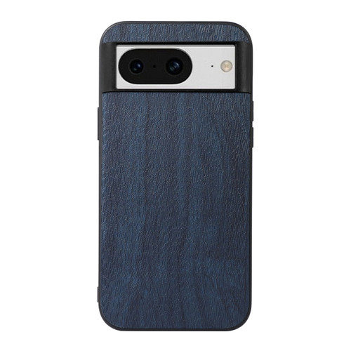 Google Pixel 8 Wood Texture PU Phone Case - Blue