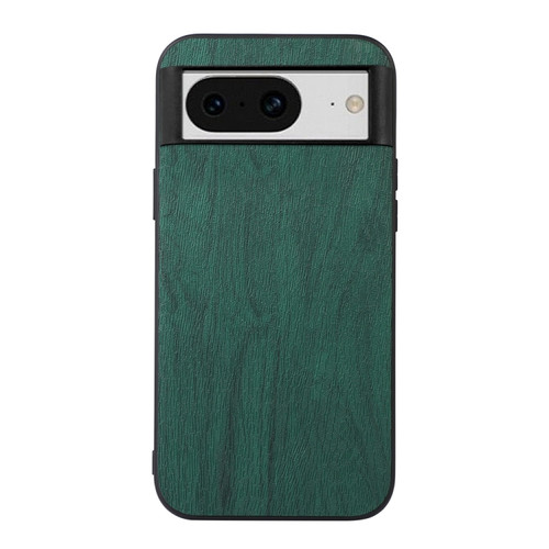 Google Pixel 8 Wood Texture PU Phone Case - Green