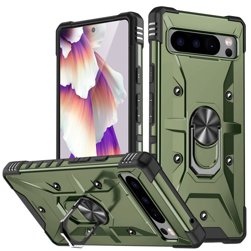 Google Pixel 8 Pro Ring Holder Phone Case - Army Green