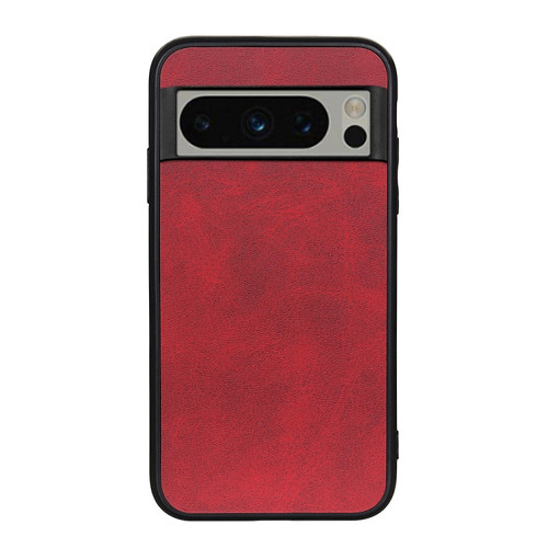 Google Pixel 8 Pro Two-color Calf Texture Shockproof Phone Case - Red