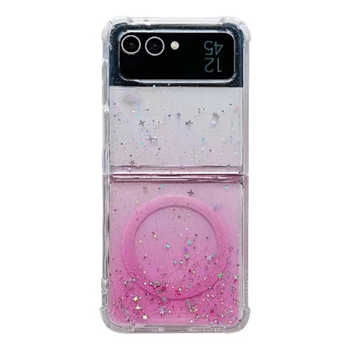 Samsung Galaxy Z Flip5 Magsafe Glitter TPU Phone Protective Case - Pink