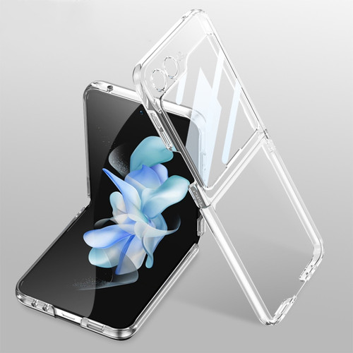 Samsung Galaxy Z Flip5 GKK Integrated Electroplating Full Coverage Phone Case - Transparent