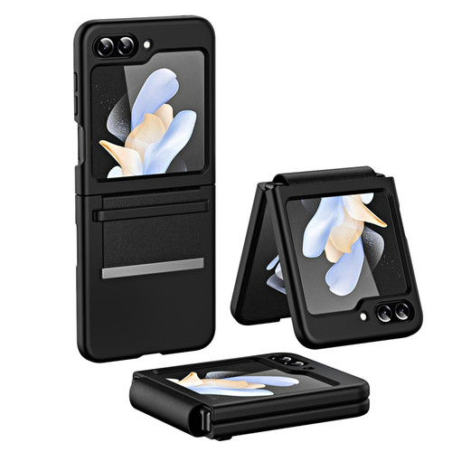 Samsung Galaxy Flip5 PC Skin Feel Hinge Shockproof Protective Phone Case - Black