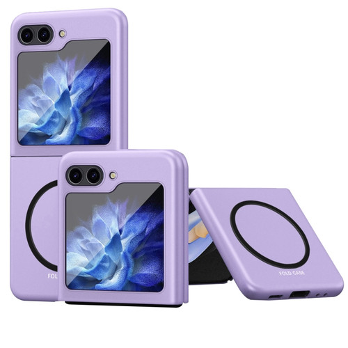 Samsung Galaxy Z Flip5 5G Skin Feel Magnetic Shockproof Protective Phone Case - Purple