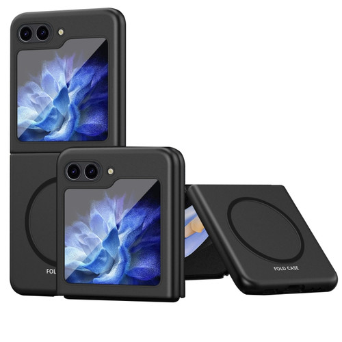 Samsung Galaxy Z Flip5 5G Skin Feel Magnetic Shockproof Protective Phone Case - Black