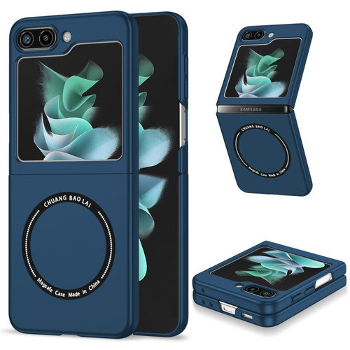 Samsung Galaxy Z Flip5 5G Magsafe Magnetic Folding PC Phone Case - Blue