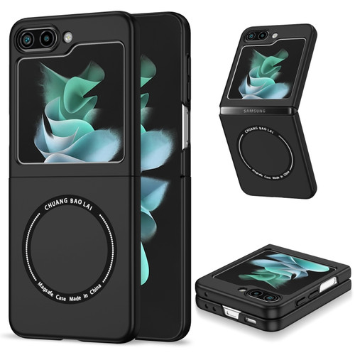 Samsung Galaxy Z Flip5 5G Magsafe Magnetic Folding PC Phone Case - Black