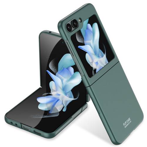 Samsung Galaxy Z Flip5 GKK Ultra-thin Full Coverage Phone Case - Dark Night Green