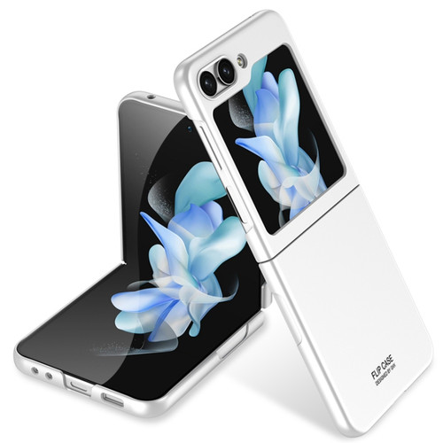 Samsung Galaxy Z Flip5 GKK Ultra-thin Full Coverage Phone Case - White