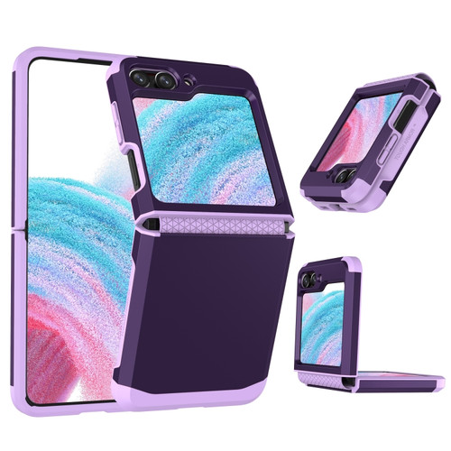 Samsung Galaxy Z Flip5 SGP Armor 2 in 1 Color Contrast TPU Hybrid PC Phone Case - Purple