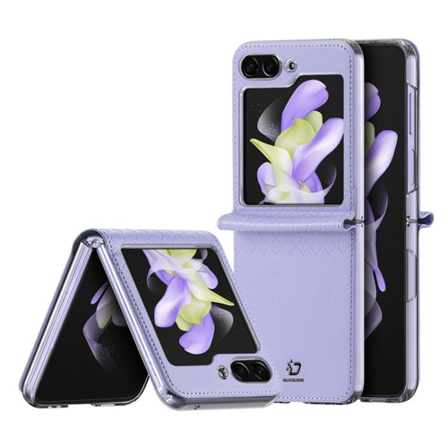 Samsung Galaxy Z Flip5 5G DUX DUCIS Bril Series PU + TPU Phone Case - Purple