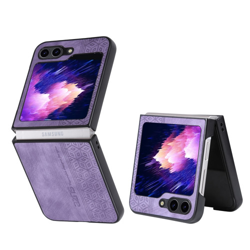 Samsung Galaxy Z Flip5 AZNS 3D Embossed Skin Feel Phone Case - Purple