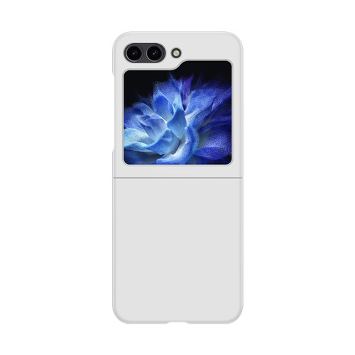 Samsung Galaxy Z Flip5 Fuel Injection PC Skin Feel Phone Case - White