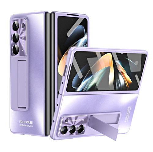 Samsung Galaxy Z Fold5 5G Integrated AG Matte Folding Phone Case - Purple