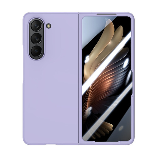 Samsung Galaxy Z Fold5 Integrated PC Skin Feel Shockproof Phone Case - Purple