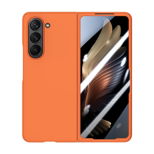 Samsung Galaxy Z Fold5 Integrated PC Skin Feel Shockproof Phone Case - Flaming Orange