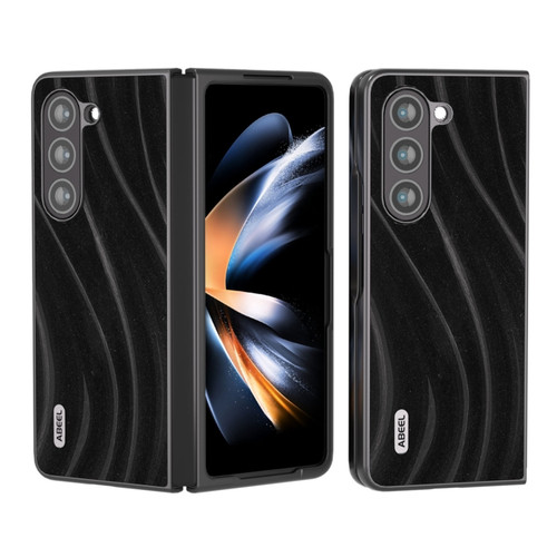 Samsung Galaxy Z Fold5 ABEEL Galactic Pattern Protective Phone Case - Black