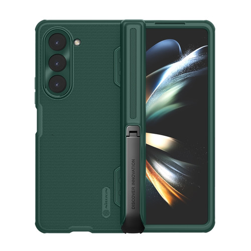 Samsung Galaxy Z Fold5 NILLKIN Frosted Fold PC + TPU Phone Case with Holder - Green