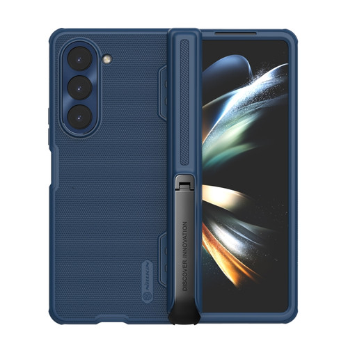 Samsung Galaxy Z Fold5 NILLKIN Frosted Fold PC + TPU Phone Case with Holder - Blue