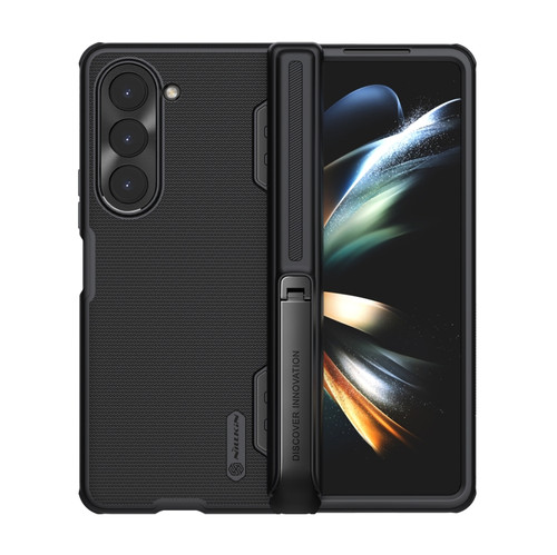 Samsung Galaxy Z Fold5 NILLKIN Frosted Fold PC + TPU Phone Case with Holder - Black