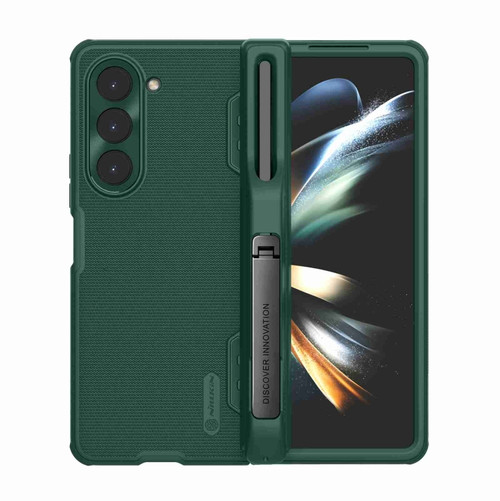 Samsung Galaxy Z Fold5 NILLKIN Frosted Fold PC + TPU Phone Case with Pen Slot - Green