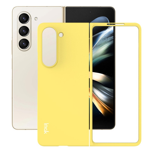 Samsung Galaxy Galaxy Z Fold5 IMAK JS-2 Series Colorful PC Case - Yellow