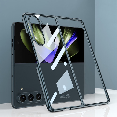 Samsung Galaxy Z Fold5 GKK Phantom Electroplating Full Coverage Phone Case - Green