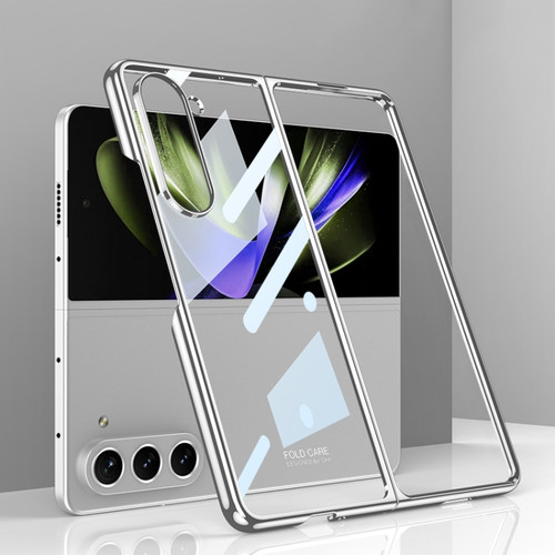 Samsung Galaxy Z Fold5 GKK Phantom Electroplating Full Coverage Phone Case - Silver