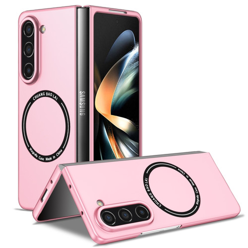 Samsung Galaxy Z Fold5 Magsafe Magnetic Folding PC Phone Case - Pink