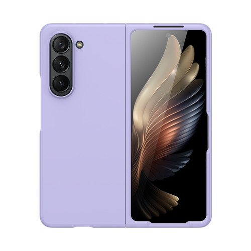 Samsung Galaxy Z Fold5 Fuel Injection PC Skin Feel Phone Case - Purple