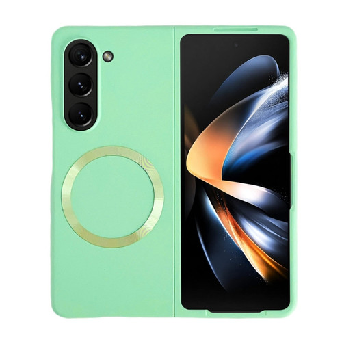 Samsung Galaxy Z Fold5 Skin Feel Magsafe Magnetic Shockproof PC Phone Case - Green