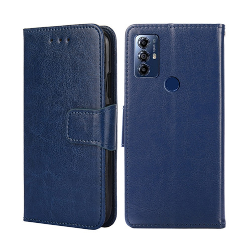 Moto G Play 2023 Crystal Texture Leather Phone Case - Royal Blue
