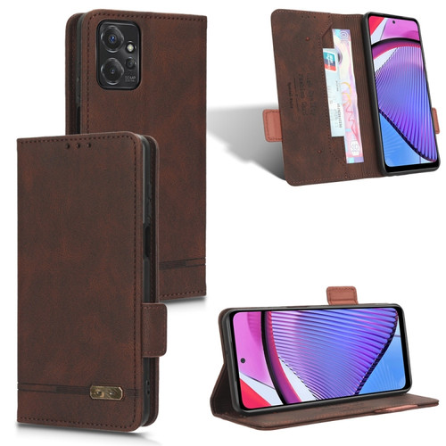 Moto G Power 2023 / G Paly 2023 Magnetic Clasp Leather Phone Case - Brown