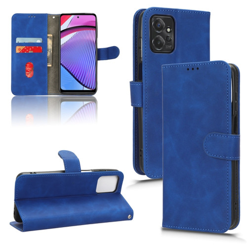 Moto G Power 2023 / G Paly 2023 Skin Feel Magnetic Flip Leather Phone Case - Blue