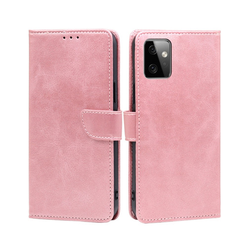 Moto G Power 2023 Calf Texture Buckle Flip Leather Phone Case - Rose Gold