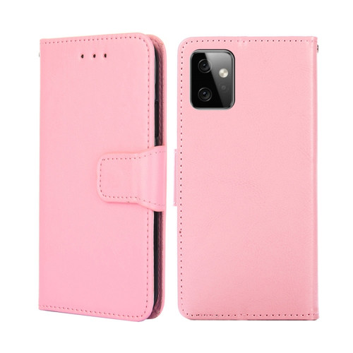 Moto G Power 2023 Crystal Texture Leather Phone Case - Pink