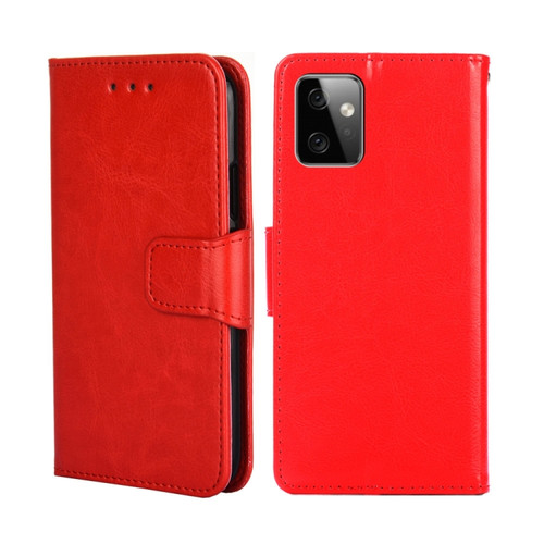 Moto G Power 2023 Crystal Texture Leather Phone Case - Red