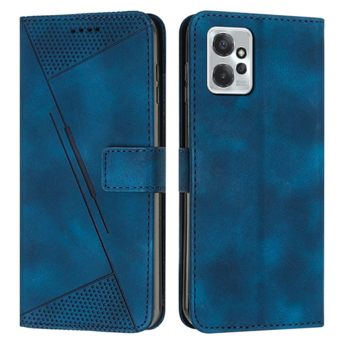 Moto G Power 2023 Dream Triangle Leather Phone Case with Lanyard - Blue