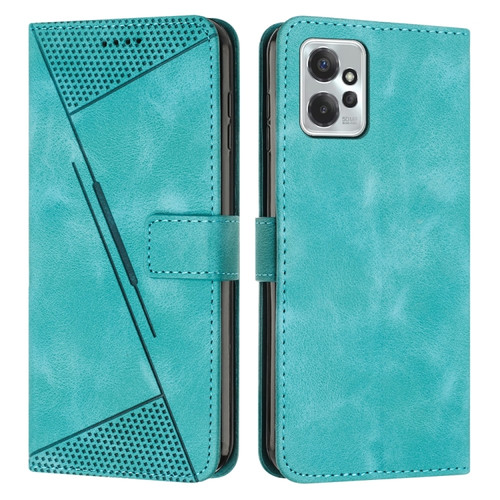 Moto G Power 2023 Dream Triangle Leather Phone Case with Lanyard - Green