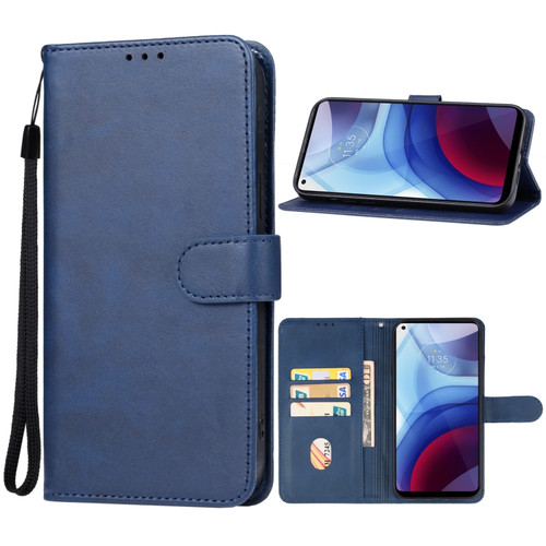 Moto G Power 2023 Leather Phone Case - Blue