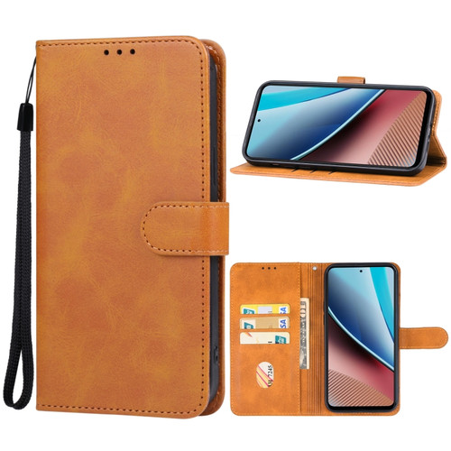 Moto G Stylus 2023 4G Leather Phone Case - Brown