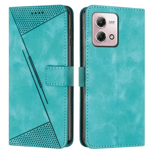 Moto G Stylus 5G 2023 Dream Triangle Leather Phone Case with Lanyard - Green