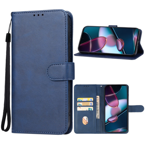 Moto Edge+ 2023 Leather Phone Case - Blue