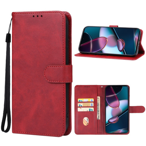 Moto Edge+ 2023 Leather Phone Case - Red