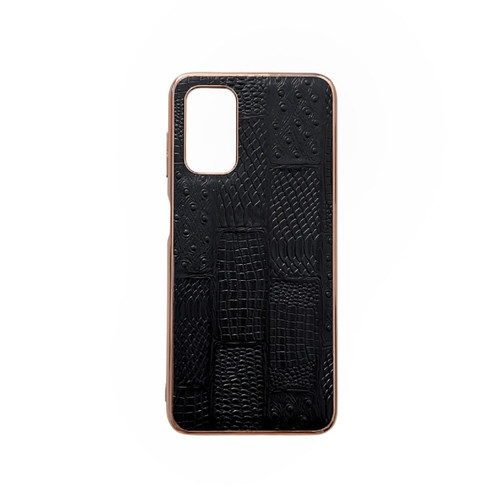 Samsung Galaxy A23 4G/A23 5G Nano Electroplate Mahjong Texture Leather Phone Case - Black