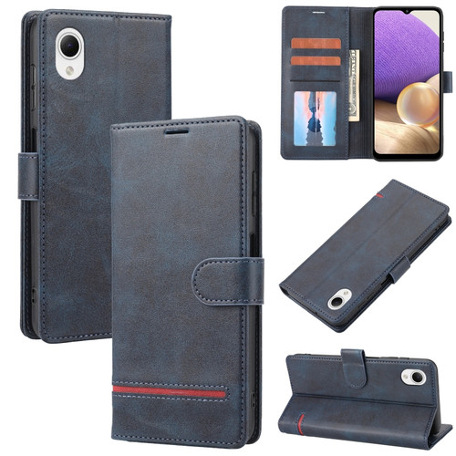 Samsung Galaxy A22e / A23e / A23s / A23 5G JP Classic Wallet Flip Leather Phone Case - Blue