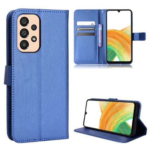 Samsung Galaxy A23 5G Diamond Texture Leather Phone Case - Blue