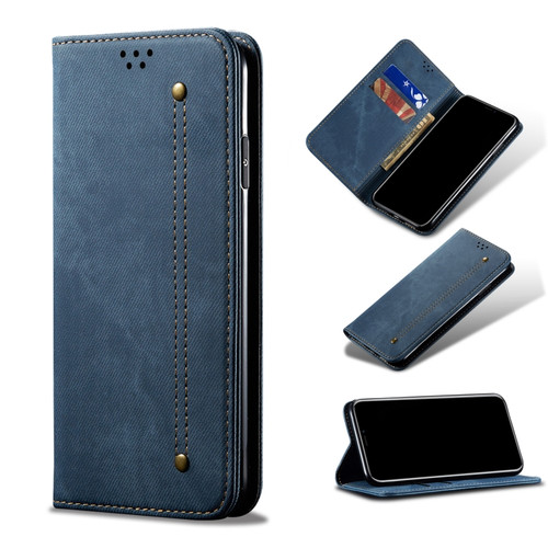 Samsung Galaxy A23 5G Denim Texture Leather Phone Case - Blue