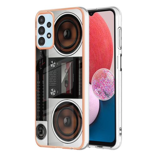 Samsung Galaxy A23 5G / 4G Electroplating Marble Dual-side IMD Phone Case - Retro Radio